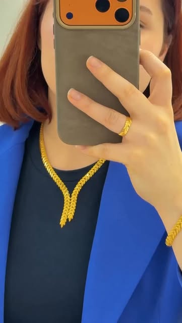 Topkapi Juwelier güncel Instagram paylaşımından 22 ayar altın kolye ve yüzük