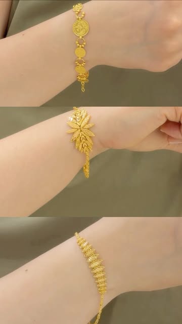Topkapi Juwelier güncel Instagram paylaşımından üç farklı 22 ayar altın bileklik