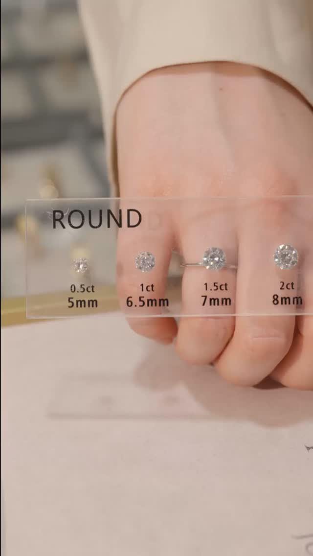 Topkapi Juwelier güncel Instagram paylaşımından farklı karatlarda yuvarlak pırlanta yüzük seçenekleri